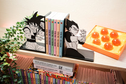 Sujetalibros de Son Goku y Vegeta (2 uds.)