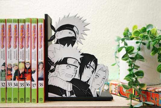 Sujetalibros de Kakashi, Naruto, Sasuke y Sakura